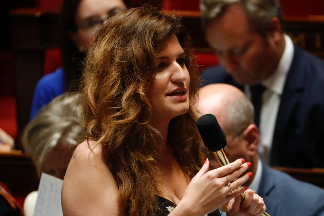 La secrétaire d'Etat à l'Egalité femmes-hommes Marlène Schiappa à l'Assemblée nationale, le 26 juin 2019 à Paris