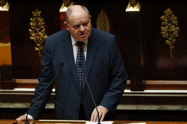 Le député PS René Dosière le 22 février 2017 à l'Assemblée nationale à Paris