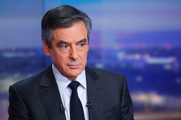 François Fillon sur le plateau de TF1 lors du journal de 20h le 26 janvier 2017 à  Boulogne-Billancourt