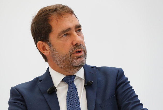 Le délégué général de La République en marche (LREM) Christophe Castaner durant sa conférence de presse le 14 septembre 2018 à Paris.