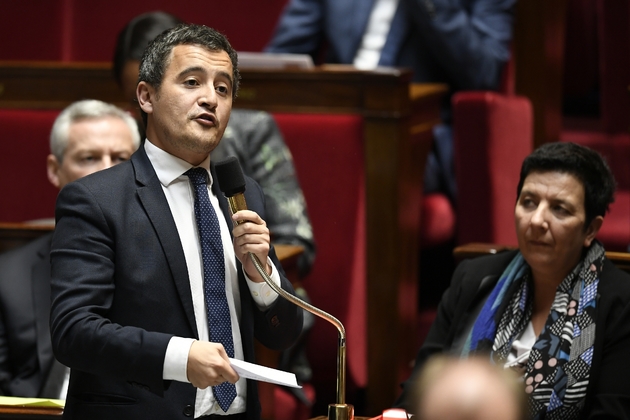 Le ministre des Comptes publics Gérald Darmanin, à l'Assemblée nationale, le 31 octobre 2017