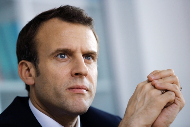 Le président Emmanuel Macron le 5 avril 2018 à Rouen en Normandie (nord-ouest)