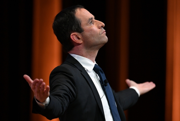 Benoit Hamon en meeting à Montpellier, le 10 janvier 2017