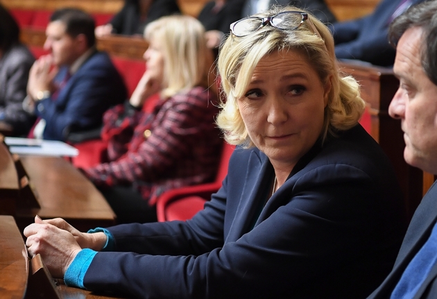Marine Le Pen à l'Assemblée nationale à Paris le 23 janvier 2019