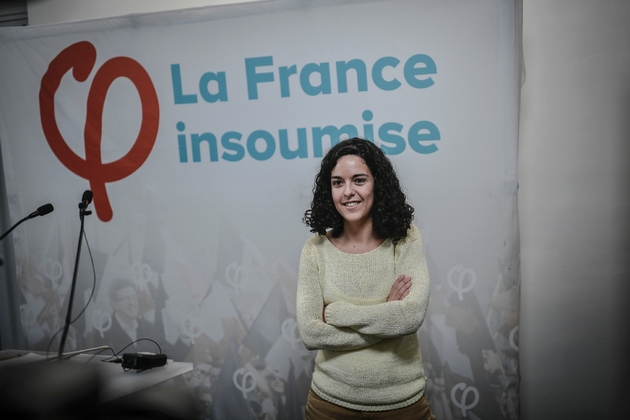 Manon Aubry, candidate La France Insoumise aux électionis européennes, le 14 janvier 2019 à Paris