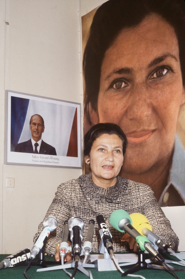 Simone Veil, ministre de la Santé et de la Famille sous Valéry Giscard d'Estaing, le 21 mai 1979 