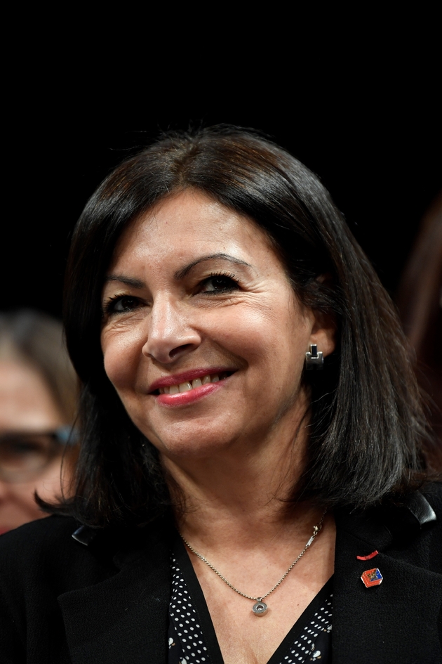 Anne Hidalgo la maire de Paris, le 10 janvier 2020, lors de la cérémonie des voeux à Paris