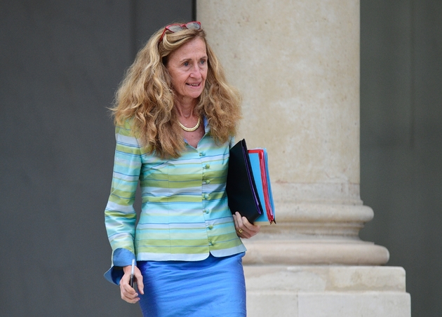 La ministre de la Justice Nicole Belloubet quitte le palais de l'Elysée, le 19 juillet 2017