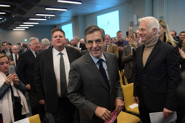 François Fillon s'adresse à la Fédération nationale des chasseurs le 14 mars 2017 à Paris