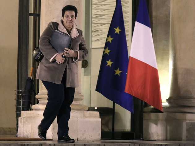 La ministre de l'Enseignement supérieur Frédérique Vidal quittant l'Elysée le 8 décembre 2017 à Paris