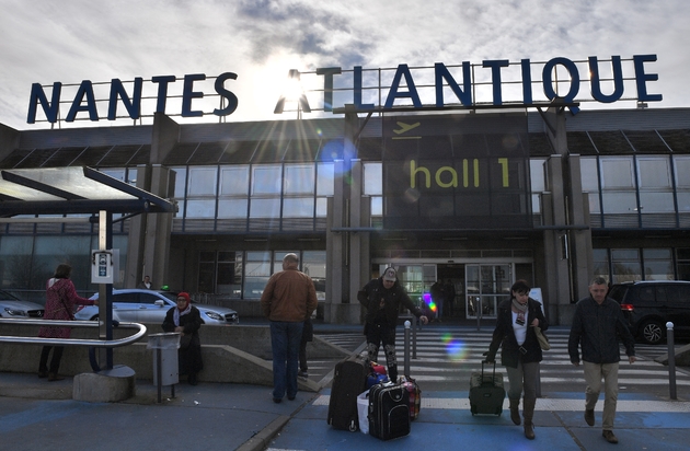 L'aéroport de Nantes-Atlantique en janvier 2018