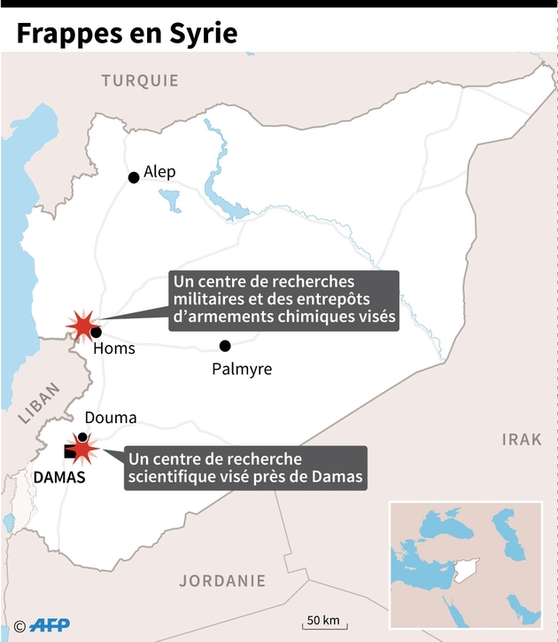 Frappes en Syrie