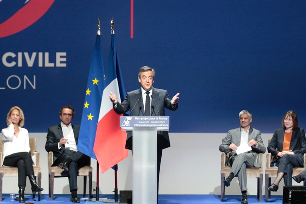 François Fillon en meeting à Aubervilliers, le 4 mars 2017 