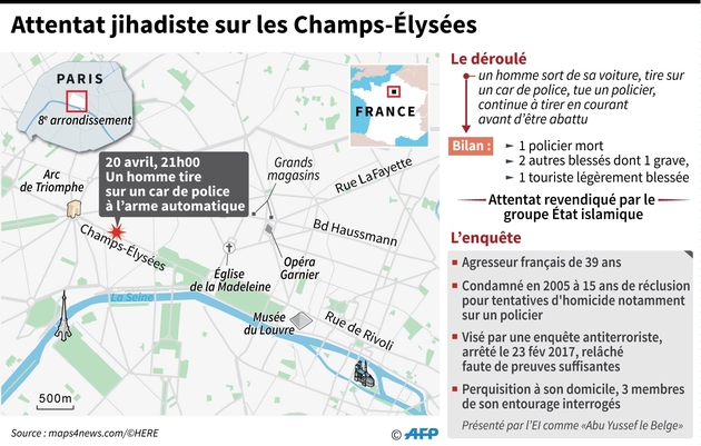 Attentat jihadiste sur les Champs-Elysées