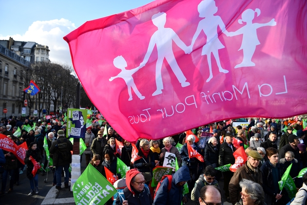 Manifestation à l'appel de la 