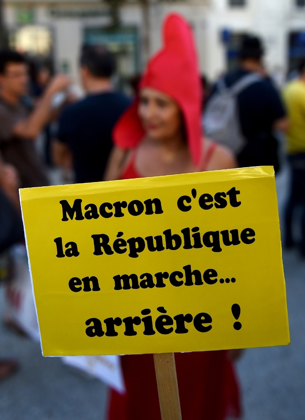 Manifestation organisée par La France inoumise à Marseille le 12 juillet 2017