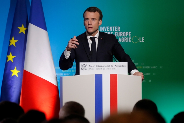 Emmanuel Macron s'exprime au Salon de l'Agriculture le 23 février 2019