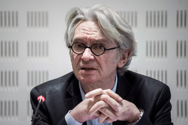 Le secrétaire général de FO Jean-Claude Mailly à Paris, le 20 février 2017