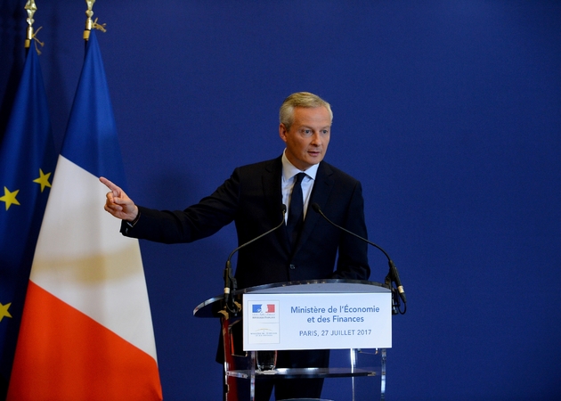 Le ministre de l'Economie Bruno Le Maire le 27 juillet 2017 à Paris
