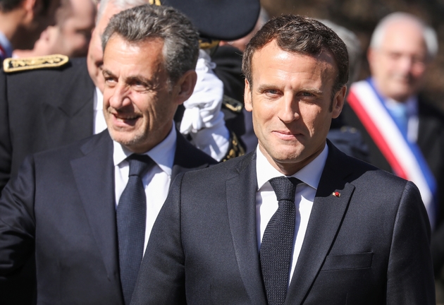 Nicolas Sarkozy et Emmanuel Macron aux Glières le 31 mars 2019