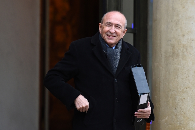 Le minsitre de l'Intérieur Gérard Collomb, le 13 décembre 2017 à l'Elysée, à Paris 