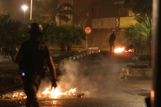 Heurts dans le quartier du Chaudron le 20 novembre 2018 à Saint-Denis-de-la-Réunion