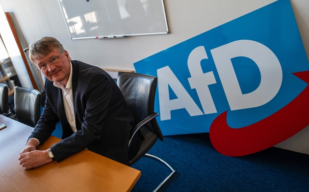 Jörg Meuthen, tête de liste du parti Alternative pour l'Allemagne (AfD), le 25 mars 2019 à Berlin