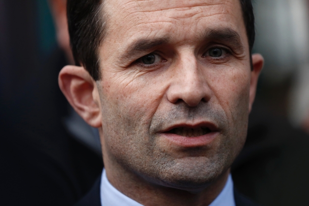 Benoît Hamon à Arcueil dans la banlieue parisienne le 6 février 2017