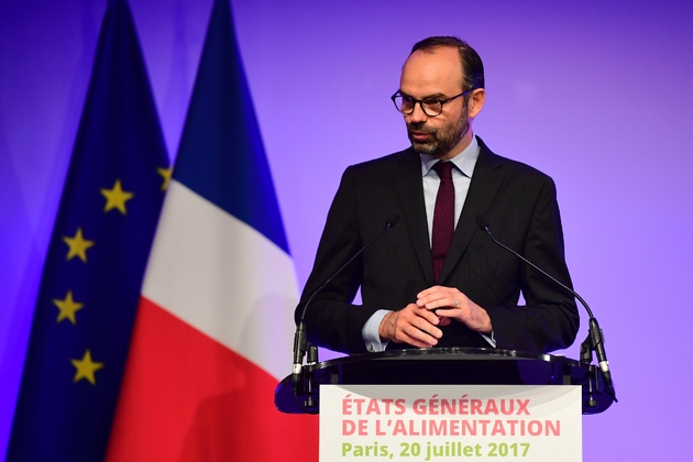 Le Premier ministre Edouard Philippe s'exprime à l'ouverture des Etats généraux de l'alimentation à Paris, le 20 juillet 2017