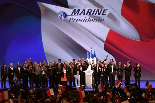 Marine Le Pen en meeting le 26 février 2017 à Saint-Herblain, près de Nantes