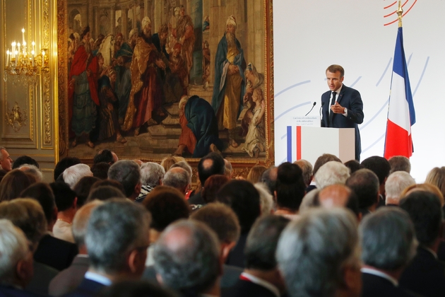 La France assumera la présidence du G7 en 2019 et proposera de l'ouvrir à un dialogue entre l'Europe, le Japon, les Etats-Unis et la Chine, a affirmé Emmanuel Macron