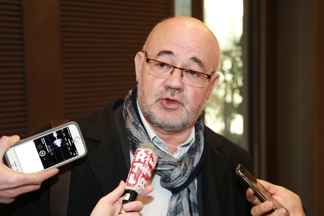 Michel Beaugas, négociateur retraites de FO, en février 2018