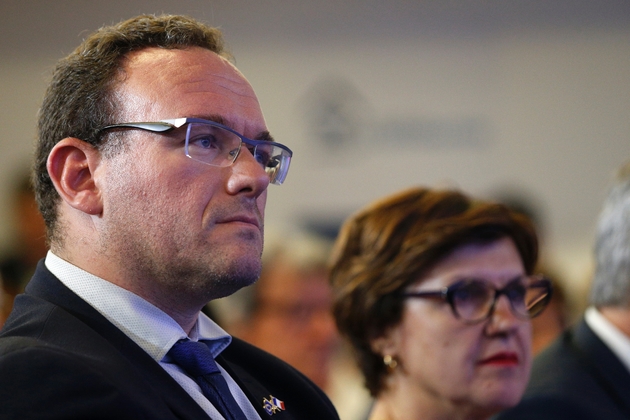 Damien Abad, vice-président des Républicains, au siège du parti à Paris, le 5 juillet 2017.