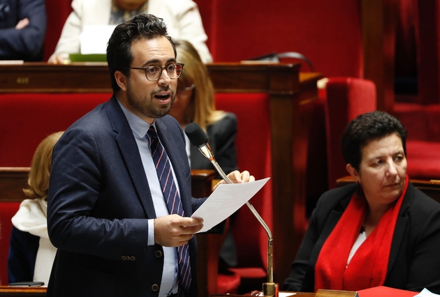 Le secrétaire d’État au numérique Mounir Mahjoubi à l'Assemblée nationale, le 22 novembre 2017 à Paris