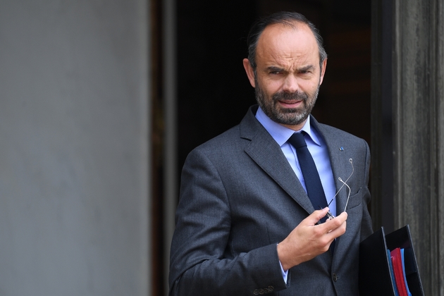 Le Premier ministre Edouard Philippe à la sortie d'une réunion à l'Elysée, le 6 juin 2018 à Paris