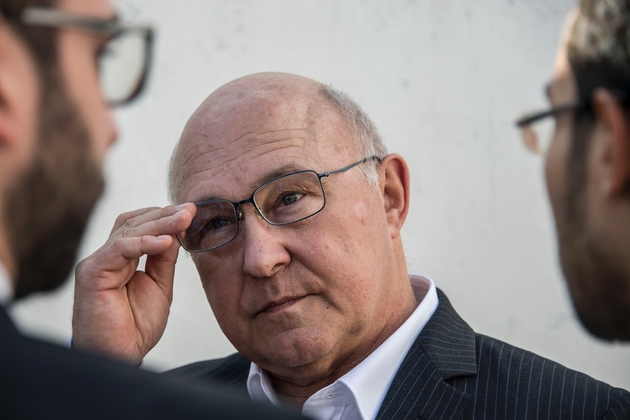 Le ministre français de l'Economie Michel Sapin à Sao Paulo, au Brésil, le 1er avril 2017