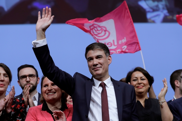 Olivier Faure au congrès du parti socialiste à Aubervilliers, le 8 avril 2018