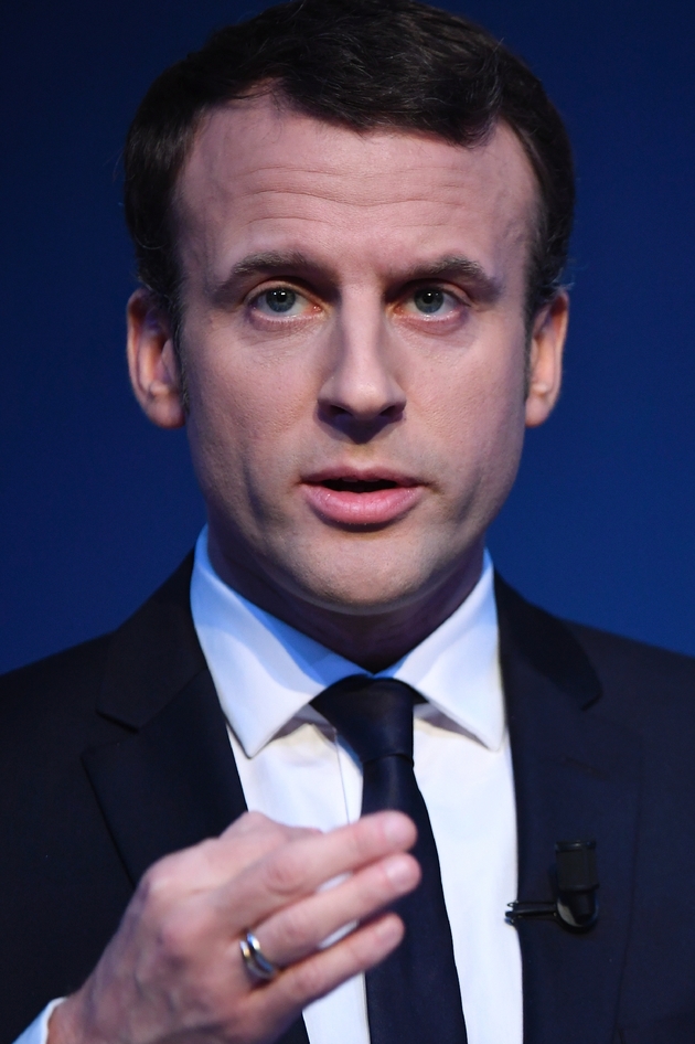 Emmanuel Macron, président du mouvement En Marche !, lors de la présentation de son programme le 1er mars 2017 à Paris