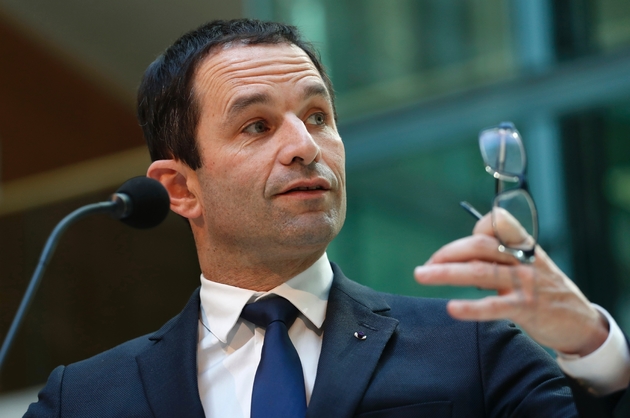 Benoît Hamon à Berlin, le 28 mars 2017