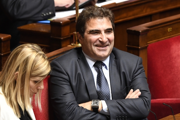 Le président du groupe LR à l'Assemblée nationale Christian Jacob lors d'une séance des questions au gouvernement, le 10 avril 2018 à Paris 