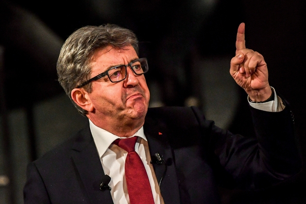 Le chef de file de La France insoumise, Jean-Luc Mélenchon, en meeting à Lille le 30 octobre 2018