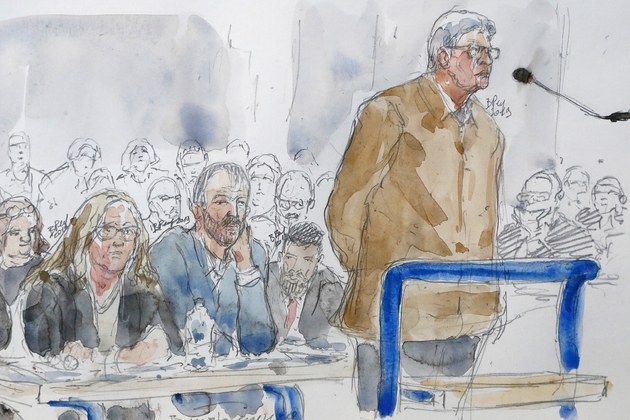 Jean-Luc Melenchon devant le tribunal correctionnel de Bobigny (Seine-Saint-Denis) le 19 septembre 2019