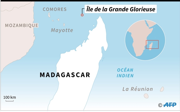 Localisation de l'île de la Grande Glorieuse