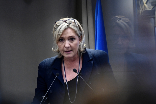 Marine Le Pen, candidate Front national à la présidentielle, à Paris le 9 décembre 2016