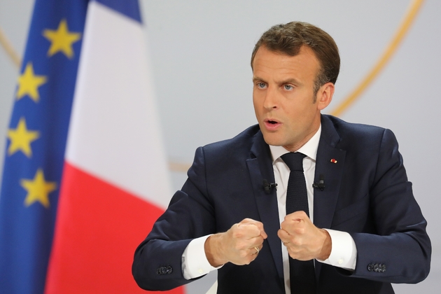 Emmanuel Macron donne une conférence de presse à l'Elysée, le 25 avril 2019