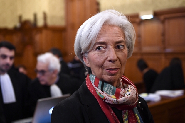 La directrice générale du FMI Christine Lagarde au Palais de justice de Paris le 12 décembre 2016