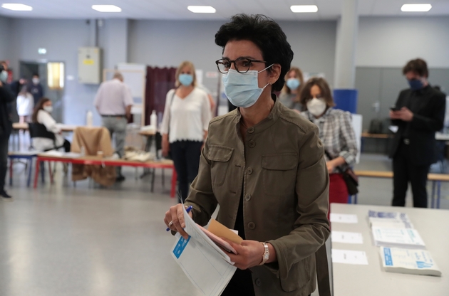 Rachida Dati vote au deuxième tour des municipales, le 28 juin 2020 à PARIS