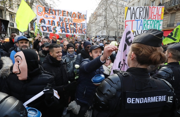 Manifestation à Paris contre la réforme des retraites, le 4 janvier 2020