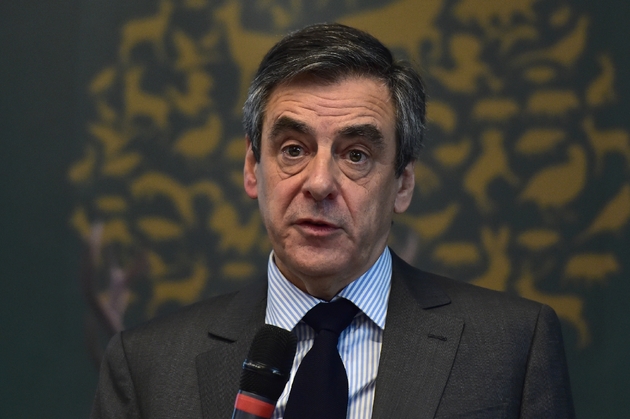 François Fillon devant la Fédération nationale des chasseurs le 14 mars 2017 à Paris