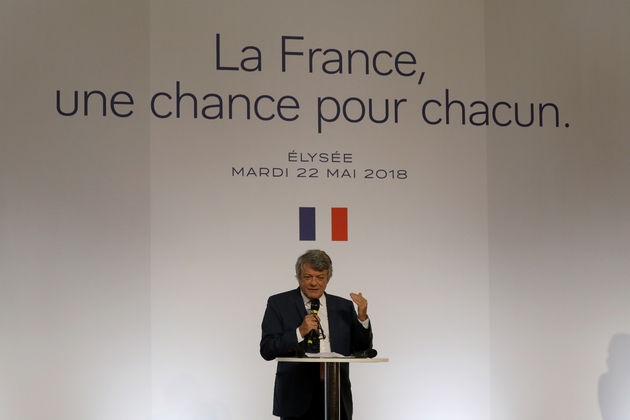 Jean-Louis Borloo, ancien ministre de l'Environnement et chargé d'un plan suir les banlieues en 2018, rapidement enterré, le 22 mai 2018